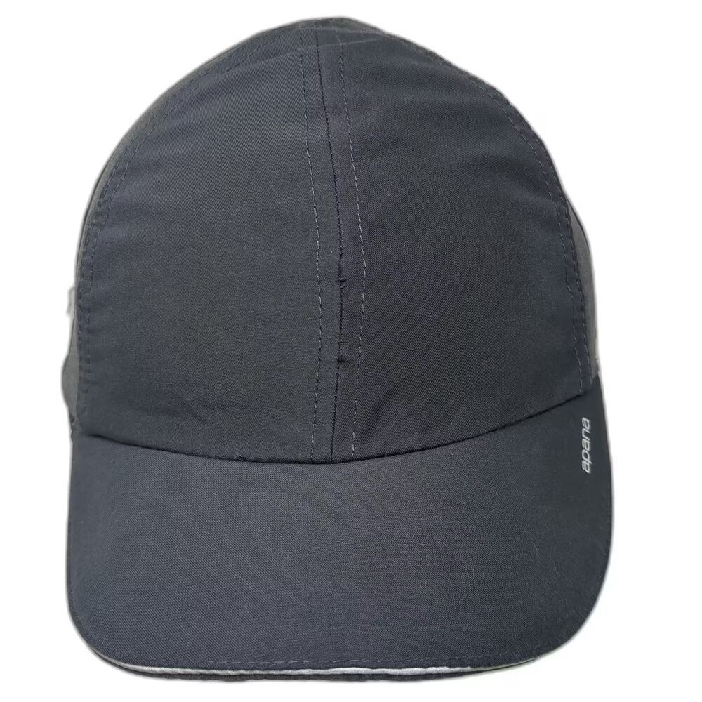 Apana Baseball Cap Gray Silver OS Fleece Lined Ear Flaps Quilted Reflective Hat